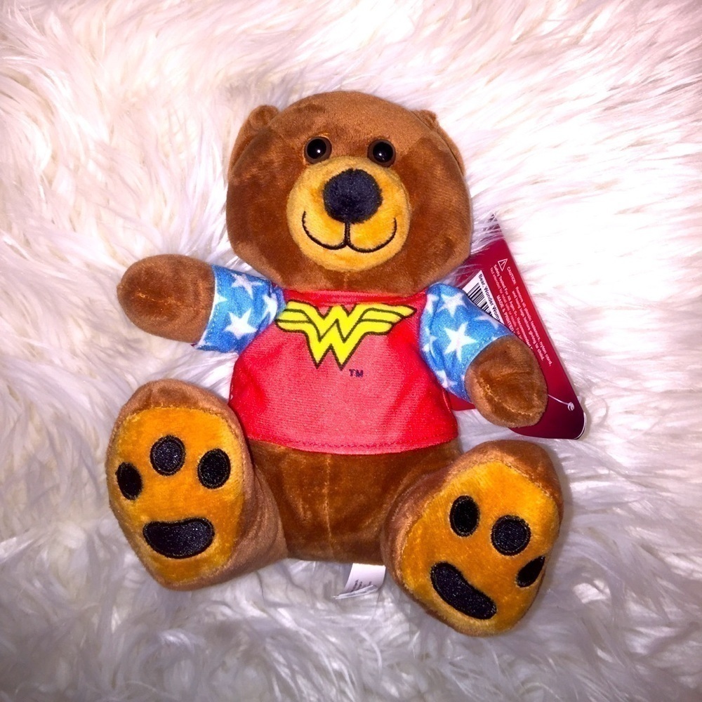 Wonder Woman plush teddy bear. NWT.